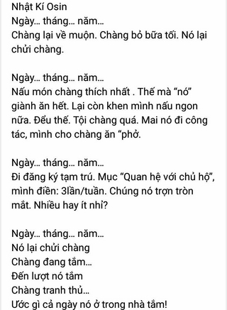 nhật ký của ôsin